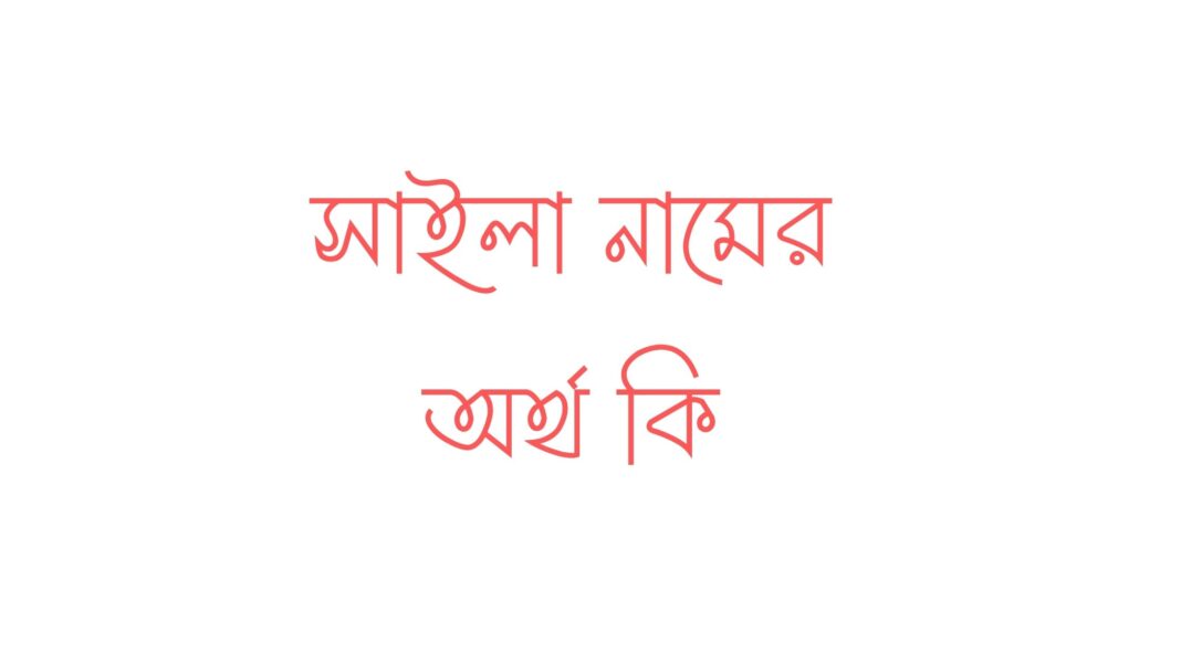 সাইলা নামের অর্থ কি