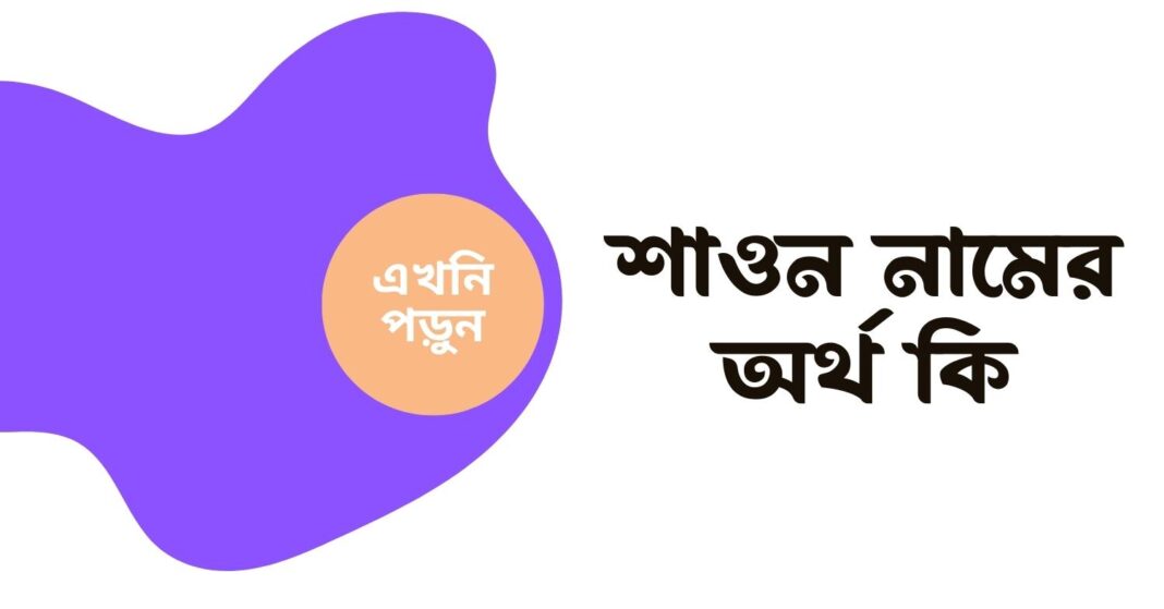 শাওন নামের অর্থ কি