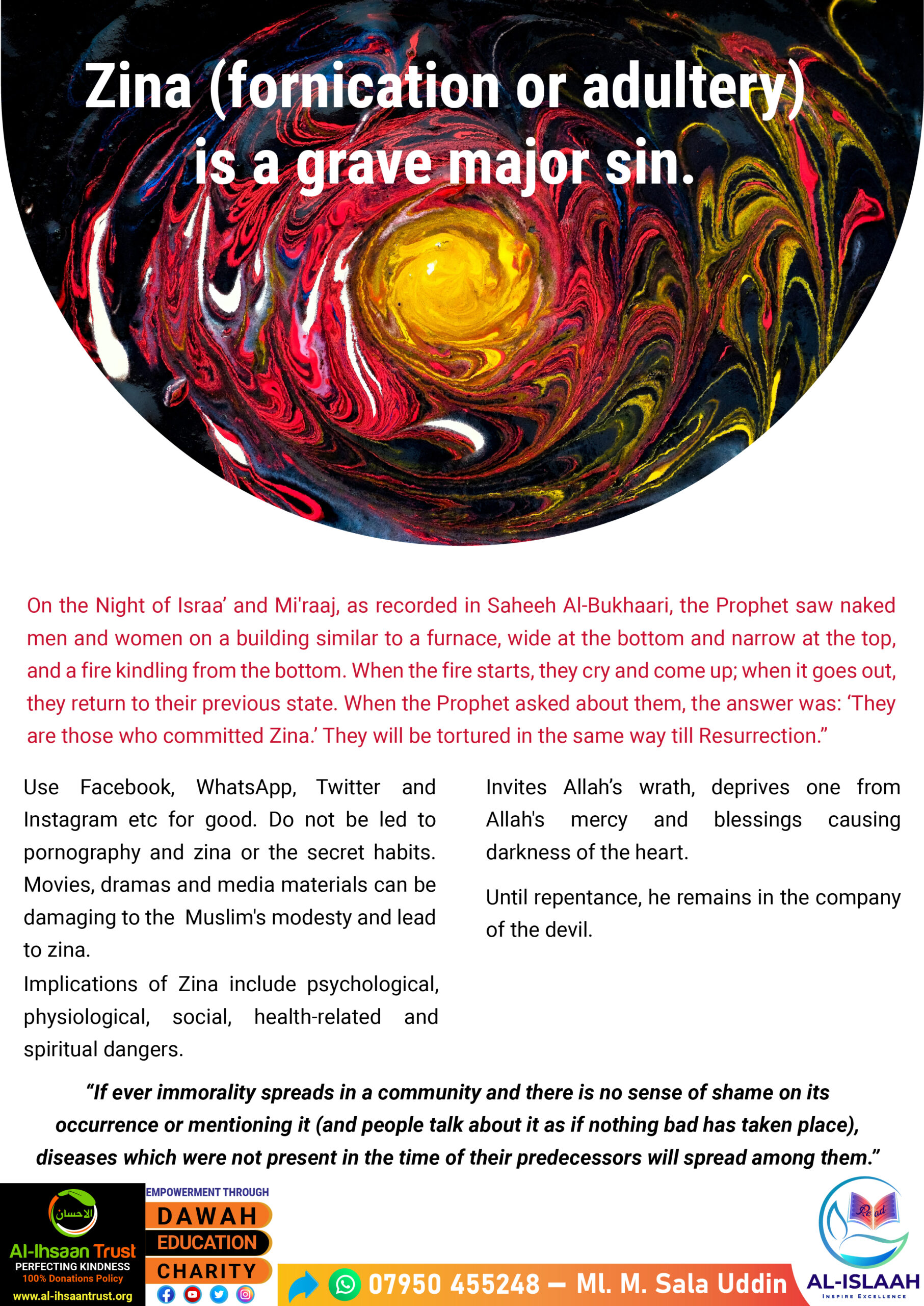 Zina is a grave major sin