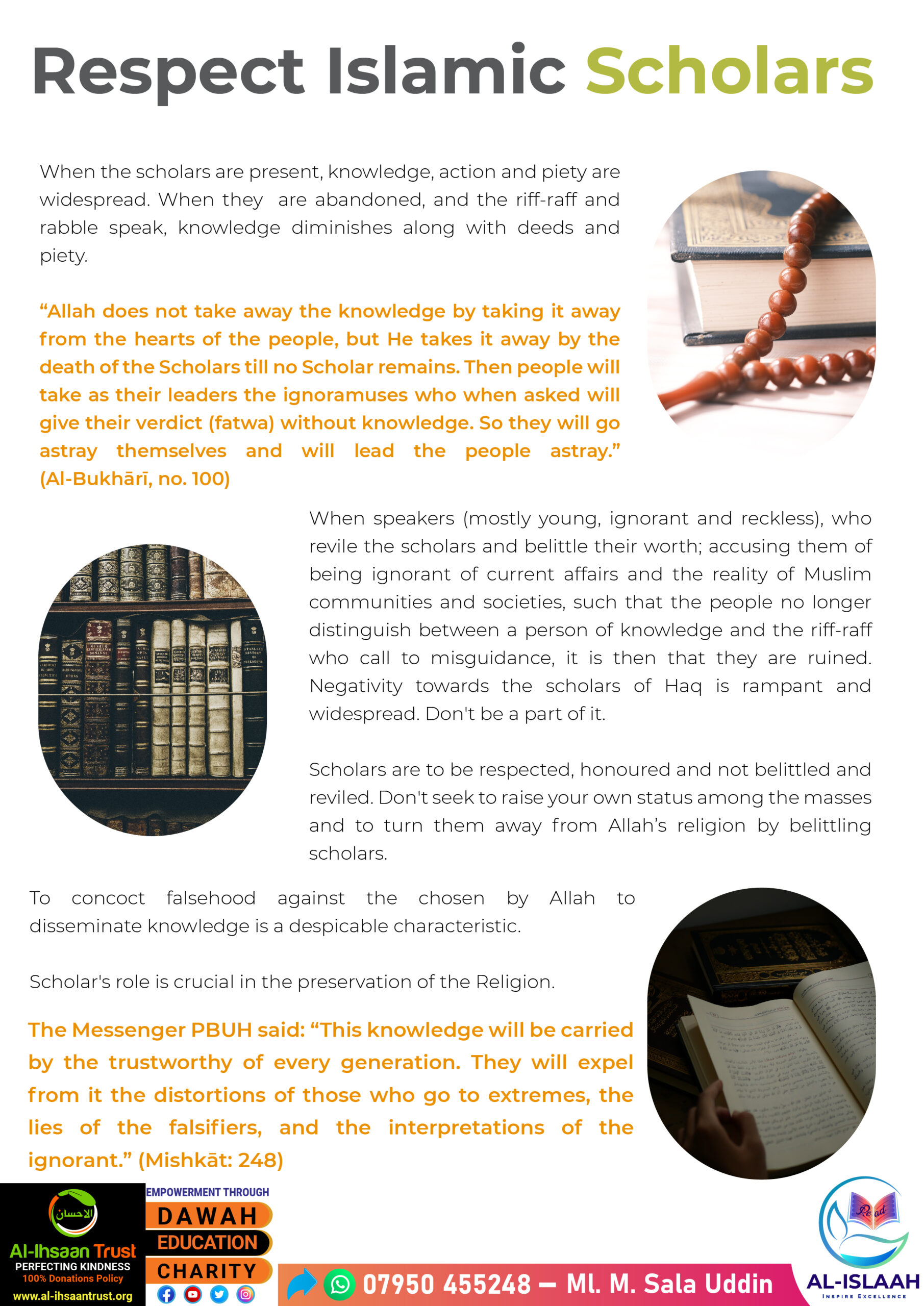 Respect Islamic Scholars